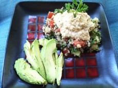 Thumbnail image for Quinoa Tabbouleh Salad with Olive Hummus